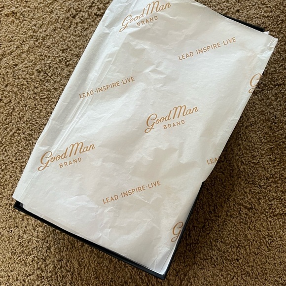 NIB Good Man Brand Legend London Black Mens Italian Leather Shoes Size 10 - Picture 4 of 10